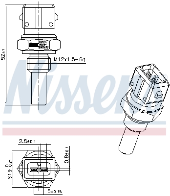 Nissens Temperatuursensor 207076