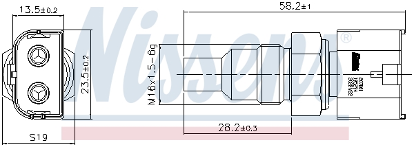 Nissens Sensor, koelvloeistoftemperatuur 207081