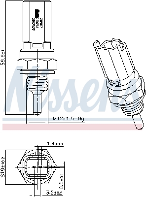 Nissens Temperatuursensor 207087