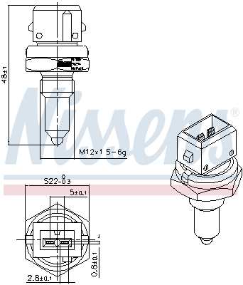 Nissens Temperatuursensor 207088