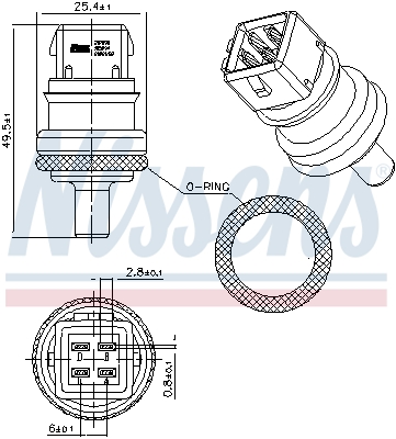 Nissens Temperatuursensor 207090