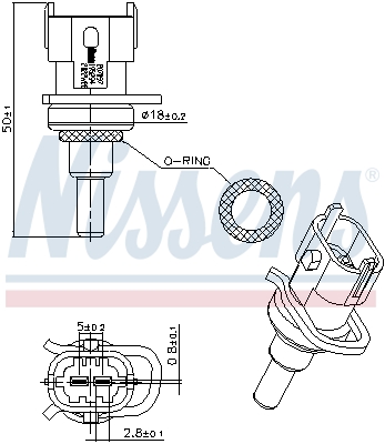 Nissens Temperatuursensor 207097