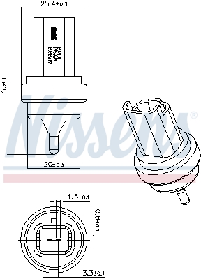 Nissens Temperatuursensor 207101