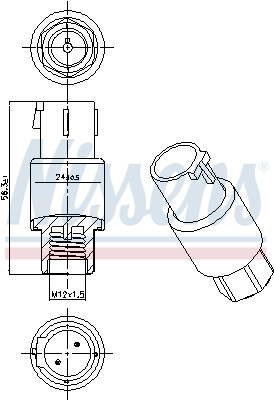 Nissens Airco hogedrukschakelaar 301001