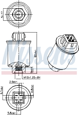 Nissens Airco hogedrukschakelaar 301035