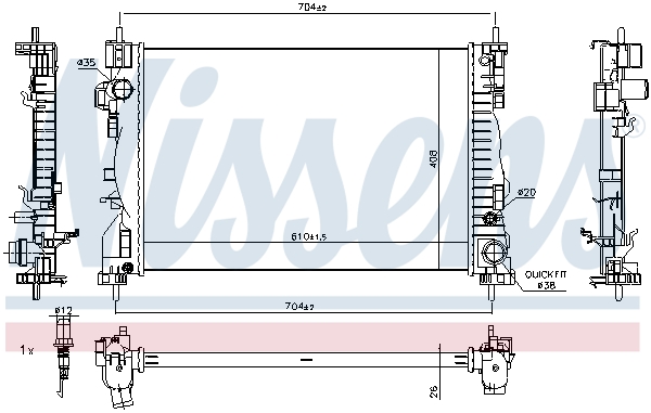 Nissens Radiateur 60062