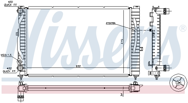 Nissens Radiateur 60299