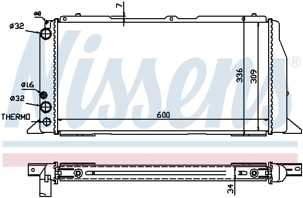 Nissens Radiateur 60487