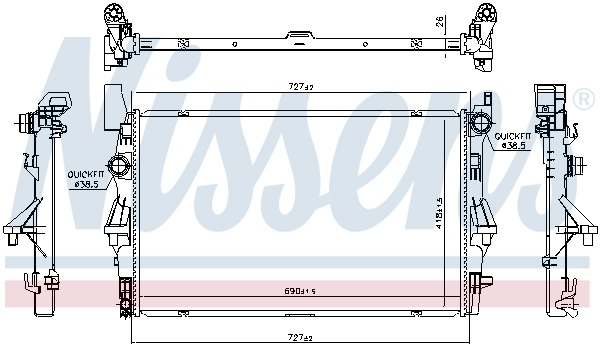 Nissens Radiateur 606021