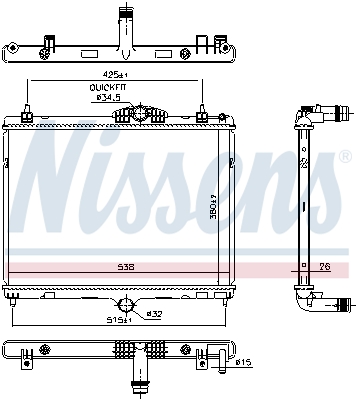 Nissens Radiateur 606055