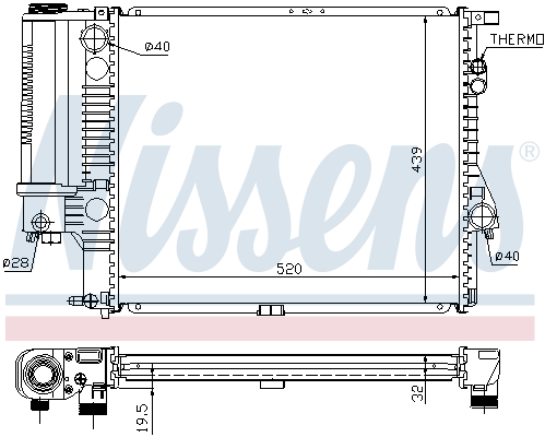 Nissens Radiateur 60607A