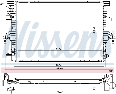 Nissens Radiateur 606088