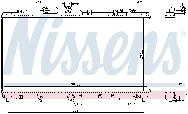 Nissens Radiateur 606109