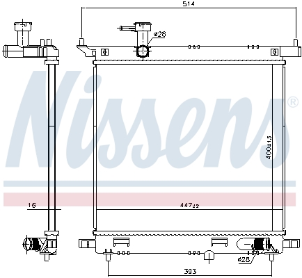 Nissens Radiateur 606138