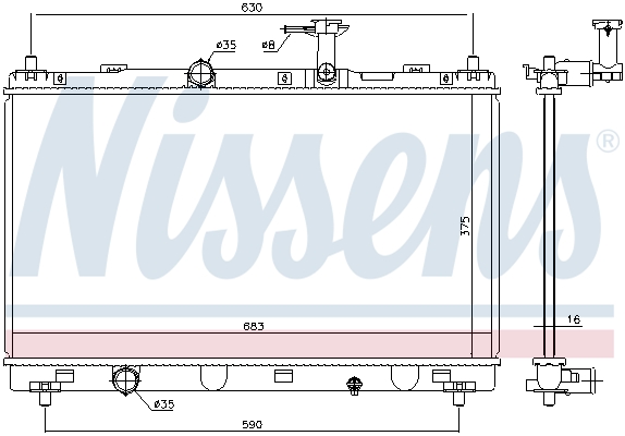 Nissens Radiateur 606146