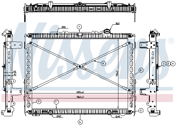 Radiateur Nissens 606152