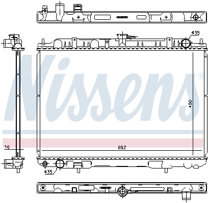 Nissens Radiateur 606161
