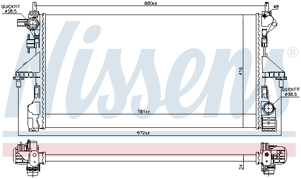 Nissens Radiateur 606169