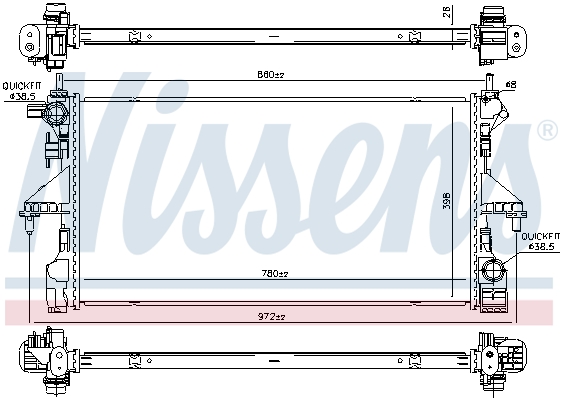 Nissens Radiateur 606170