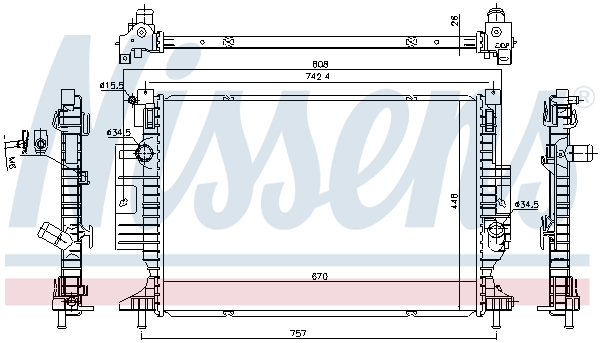 Nissens Radiateur 606215