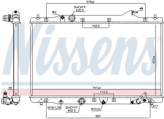 Nissens Radiateur 606216