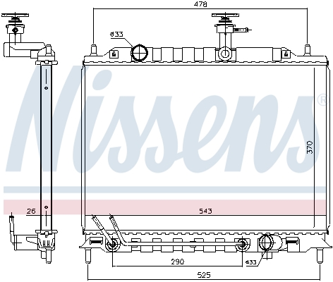 Nissens Radiateur 606221