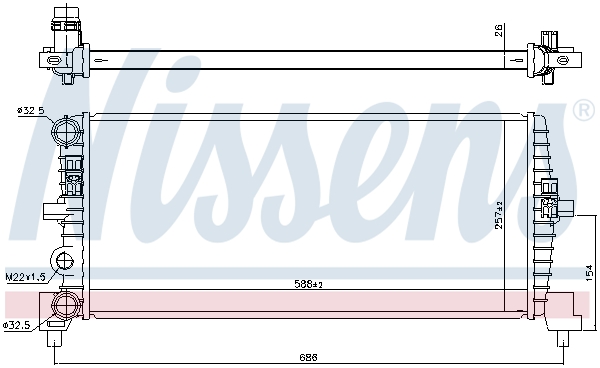 Nissens Radiateur 606239