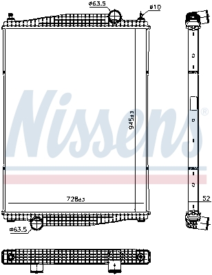 Radiateur Nissens 606241