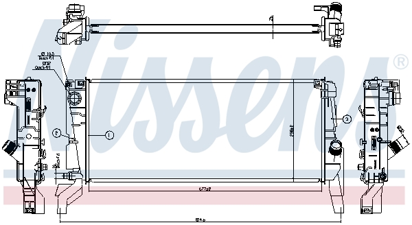 Nissens Radiateur 606246