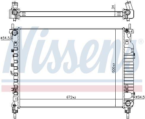 Nissens Radiateur 606255