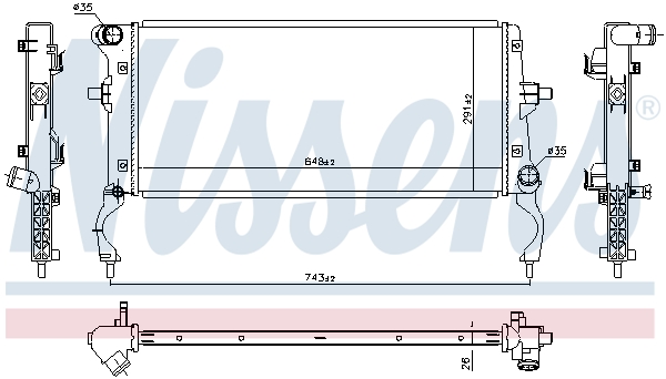 Radiateur Nissens 606261