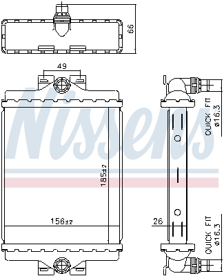 Nissens Radiateur 606270