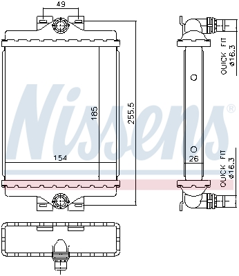Nissens Radiateur 606296