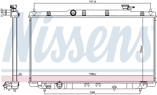 Radiateur Nissens 606310