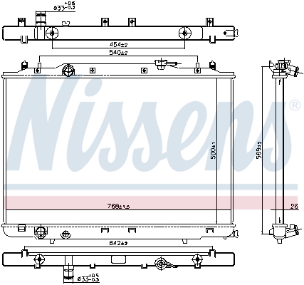 Radiateur Nissens 606314