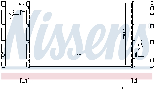 Radiateur Nissens 606327