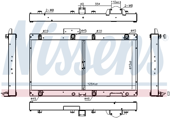 Radiateur Nissens 606364