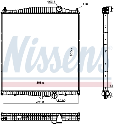 Radiateur Nissens 606368