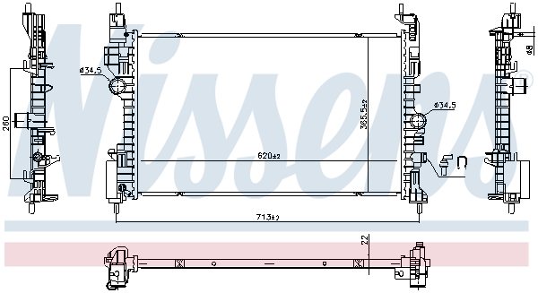 Radiateur Nissens 606390