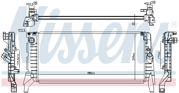 Radiateur Nissens 606391