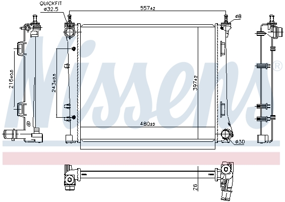 Nissens Radiateur 606393