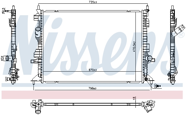 Nissens Radiateur 606404