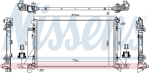 Radiateur Nissens 606411