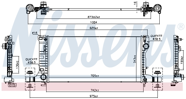 Nissens Radiateur 606414