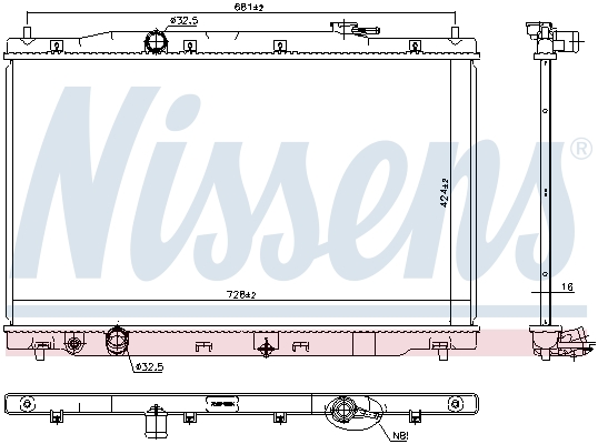 Nissens Radiateur 606444