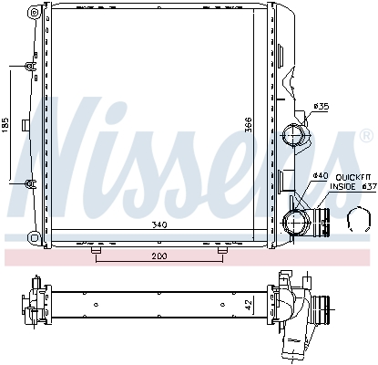 Nissens Radiateur 606448