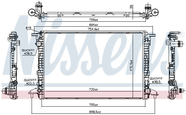 Nissens Radiateur 606462