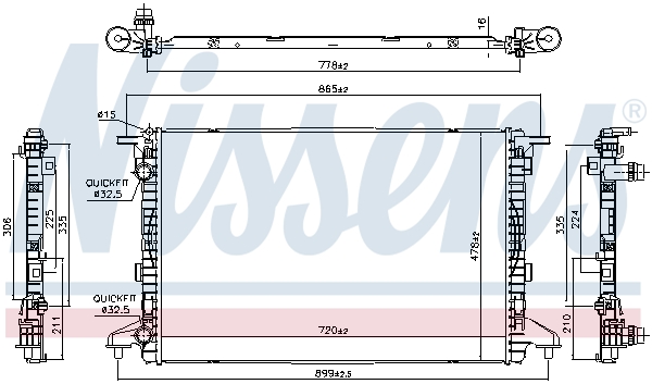 Nissens Radiateur 606463