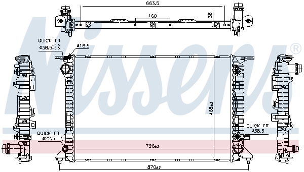 Nissens Radiateur 606466