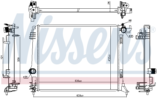 Nissens Radiateur 606474